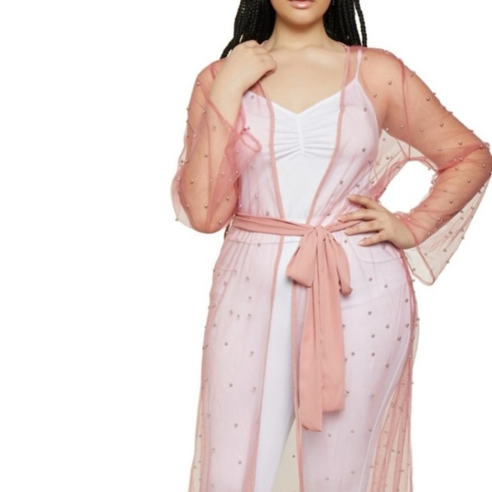 Pink Kimono Coverup Brand New
